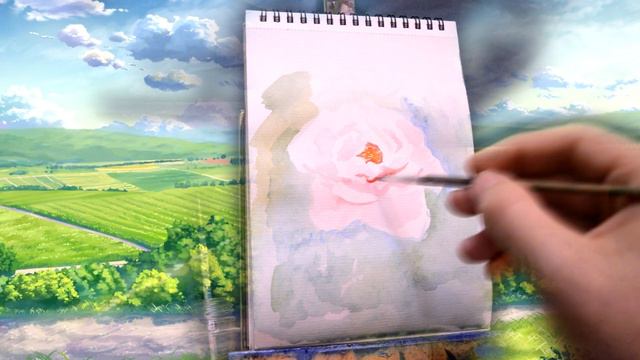 Рисуем Пионы Акварель смотреть онлайн