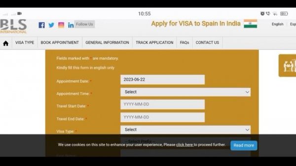 How to Book BLS Spain Visa Appointment Online | BLS International Spain #spain #travel #travelvlog