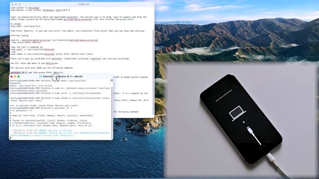 macOS - Jailbreak for Checkm8 Devices A8-A11 On iOS 15.0-16.4 With Palera1n v2.0.0 beta смотреть онлайн
