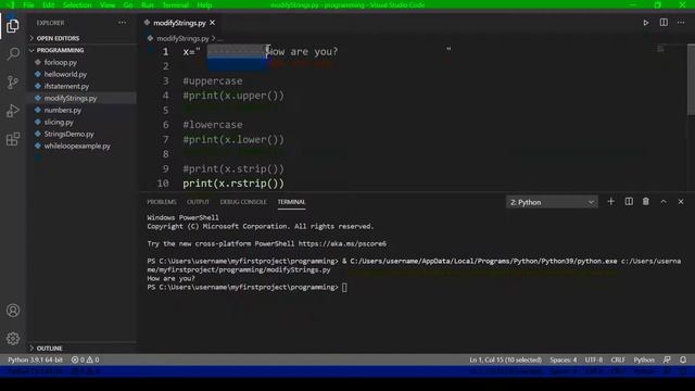 Strings Manipulation in Python || string methods in python смотреть онлайн