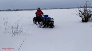 ПОКАТУШКИ НА МОТОБЛОКЕ ЗИМОЙ 2021 / ДИЗЕЛЬНЫЙ МОТОБЛОК КЕНТАВР 10 Л.С