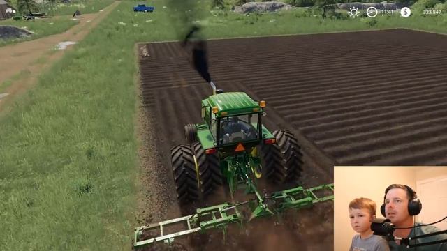 Using only old tractors on a new farm | Back in my day episode 1 | Farming Simulator 2019 смотреть онлайн