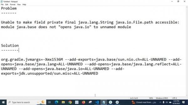 Unable to make field private final java lang String java io File path accessible opens java.io fixe