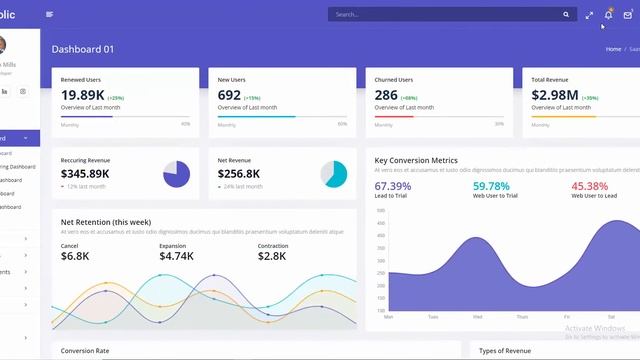 Solic – Bootstrap Admin Panel Template смотреть онлайн