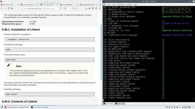 How to build LFS 9.1 and dual boot with Windows 10 - Part 23: Chapter 6.26 to 6.78 смотреть онлайн