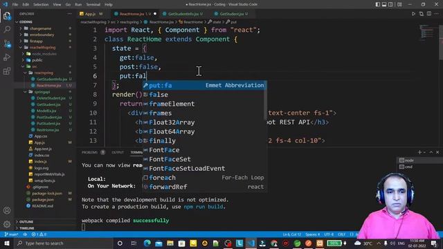 React Project -1.2 | React Frontend for Spring Boot GET Request | Full Stack | Dr Vipin Classes смотреть онлайн