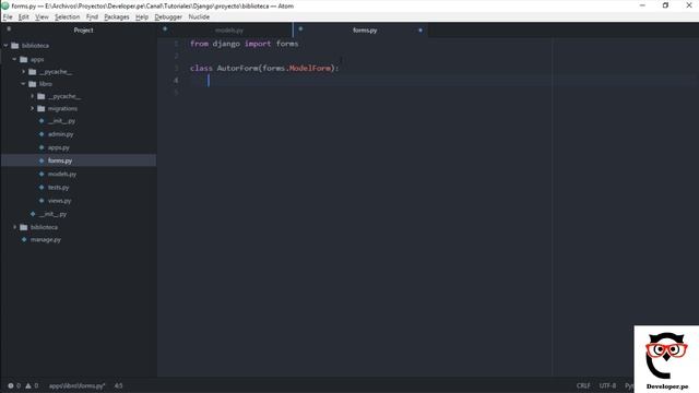 9.- Curso Django 2 | El archivo Forms смотреть онлайн