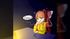ВСТРЕЧА САНСА ИЗ UNDERTALE И МОНИКИ ИЗ DDLC  | COMIX UNDERTALE AND DDLC (BY NASTYAN)