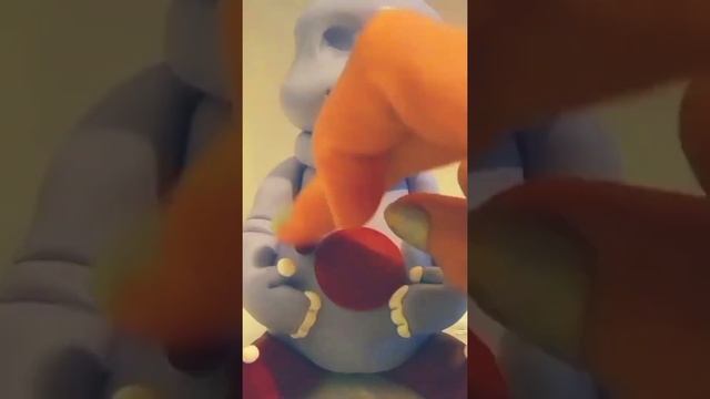 Лунтик из пластилина лепка #shorts смотреть онлайн