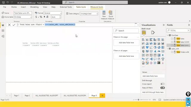 Sum, sumx, Evaluation Context , Initial Filter Context, Calculated Column Vs Measure смотреть онлайн