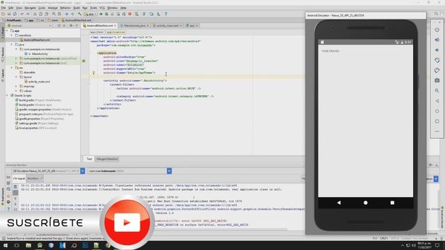 [Tutorial] Cómo ocultar o eliminar el Action Bar de una aplicación con Android Studio смотреть онлайн