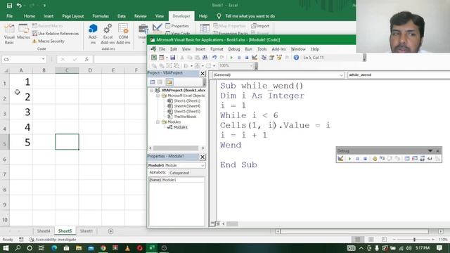 EXCEL VBA TELUGU PART - 23 || WHILE WEND LOOP || WHILE LOOP IN VBA TELUGU || WHILE LOOP IN TELUGU | смотреть онлайн