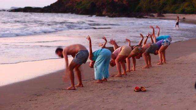 Deep Meditation On The Arambol Beach. Goa. India смотреть онлайн