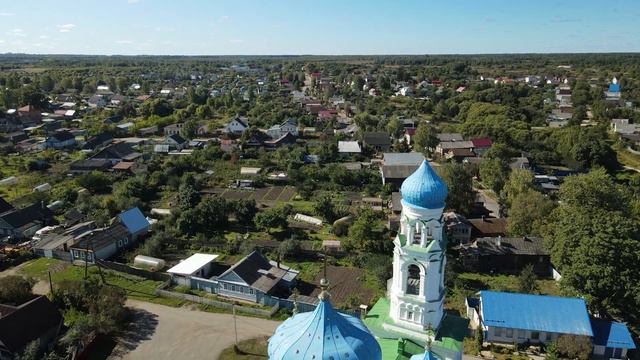 Торжок с высоты птичьего полета, сентябрь 2022 года. смотреть онлайн