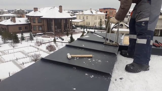 Фальцевый парапет на эксплуатируемую (плоскую) кровлю!!! смотреть онлайн