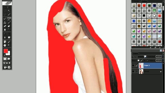 como pintar el pelo en adobe photoshop cs8 2012 смотреть онлайн