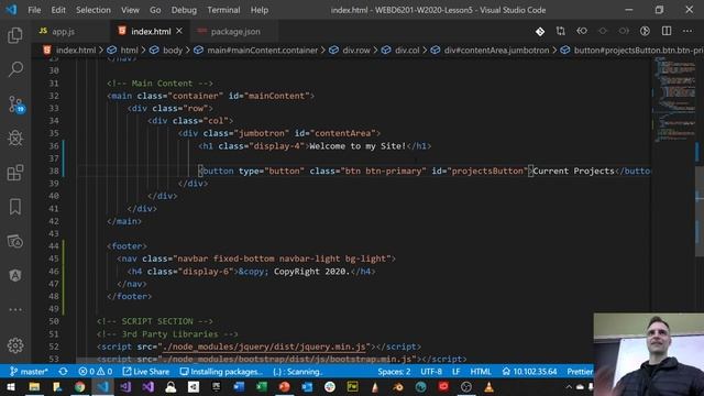 WEBD6201 - W2020 - Lesson 5 - Part 1 - Intro to jQuery смотреть онлайн