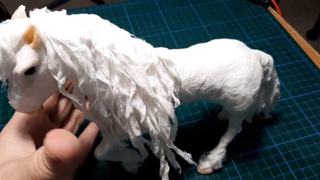 Как сделать коня. Конь. Ручной работы. Грушка из ваты (часть 2) Horse With Handmade Cotton Wool