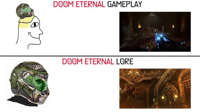 doom eternal lore vs gameplay смотреть онлайн