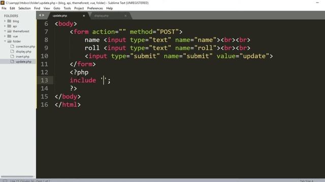 how to update data from database in php смотреть онлайн