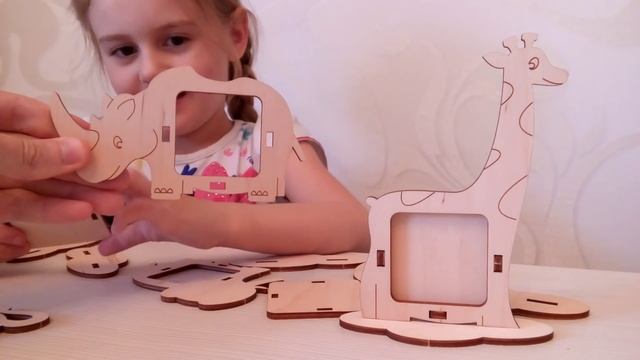 Увлекательная развивающая игра Фоторамки в виде животных Африка