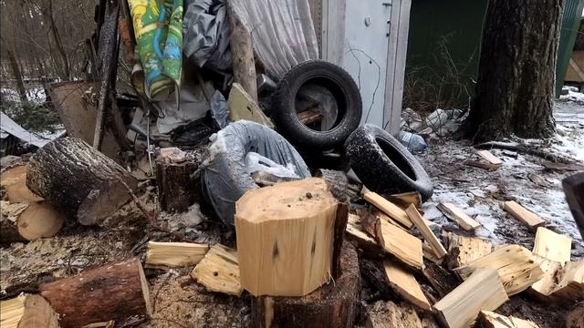 Как правильно рубить дрова своими руками / Метод рубки дров обкалыванием смотреть онлайн