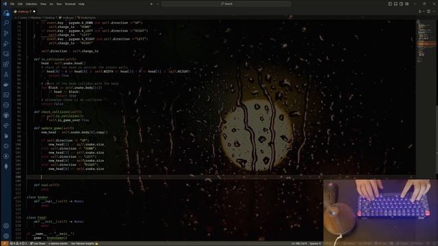 ASMR Programming - Study With Me - Coding Snake Game in Python Pygame - No Talking смотреть онлайн