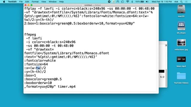 Creating an Elapsed Timer using FFmpeg смотреть онлайн