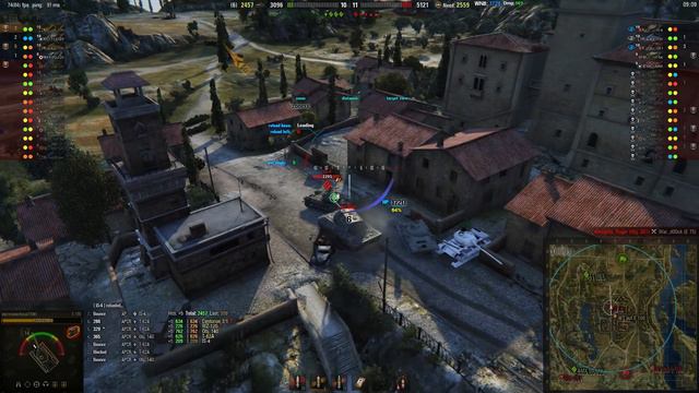 World of tanks E-100, WT E-100 and Batchat 25T Platoon Carry смотреть онлайн