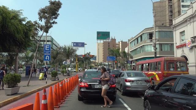 Lima 4K - Driving Downtown - Peru