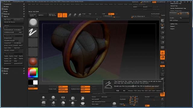 Modeling a Steering Wheel in Zbrush - Timelapse смотреть онлайн