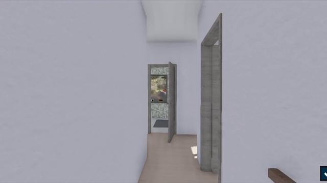 Дом с плоской крышей. Двухэтажный дом в современном стиле. смотреть онлайн