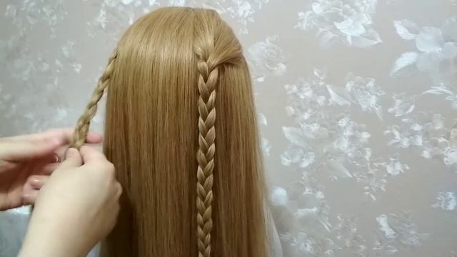 Красивая прическа из косичек. Красивые косички пошагово! смотреть онлайн