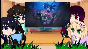 //синий экзорцист реакция на Незуко//гяча лайф реакция//