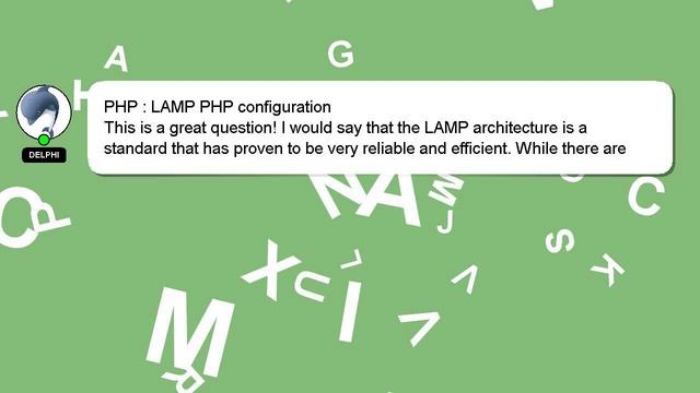 PHP : LAMP PHP configuration смотреть онлайн