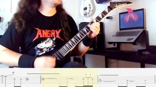 Death - Spirit Crusher Guitar Cover (Tabs On Screen)(D Tuning)