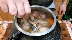 Холодец в Афганском Казане