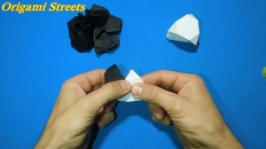 Футбольный мяч из бумаги. Как сделать мяч из бумаги. Оригами мяч из бумаги.