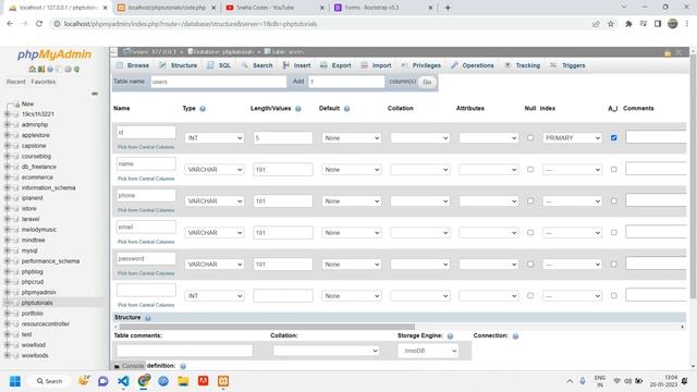 How to make Registeration Form or Signup Form in PHP | How the Data is been Inserted into Database смотреть онлайн