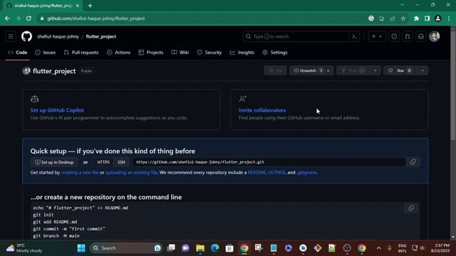 Create project, Git commit & push to GitHub using Flutter in Android Studio смотреть онлайн