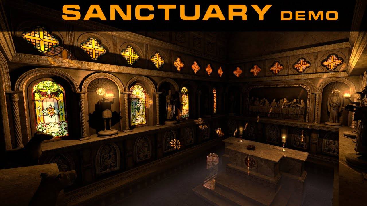 UNIGINE Sanctuary Benchmark - 1080 - Ryzen 5 3600, Radeon R9 380 2Gb