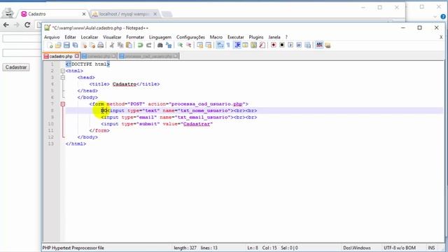 Como montar cadastro com PHP e MySQLi смотреть онлайн