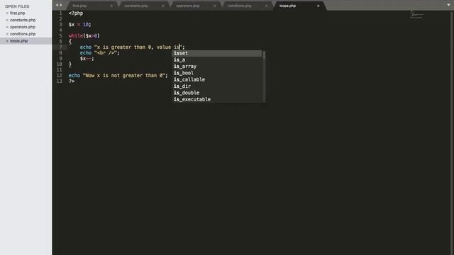 E-commerce using CakePHP - Chapter 2 - PHP Concepts - 6- Loops смотреть онлайн