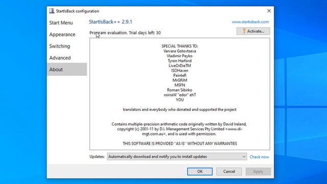 StartIsBack++ v2.9.15 (Update) смотреть онлайн