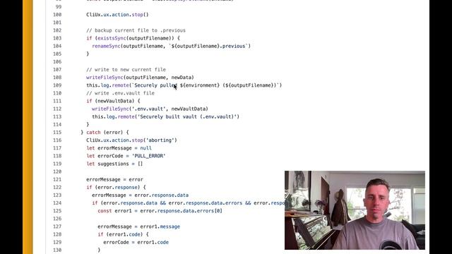 What happens when you run the pull command with dotenv-vault смотреть онлайн