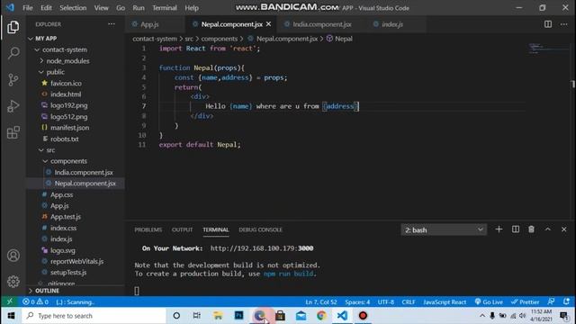 ReactJS Tutorial - 11 - Destructuring props and state смотреть онлайн