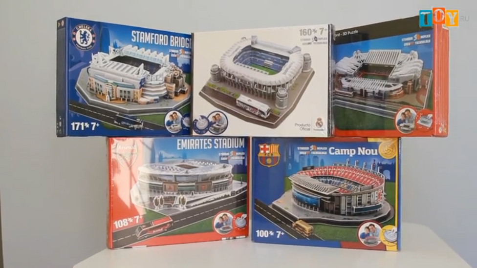 Пазл Наноштад 3D (Cubic Fun NANOSTAD) стадион клуба Челси (Великобритания) смотреть онлайн
