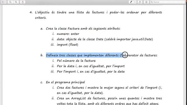 PRG 2019 Abdó 13. Interfície Comparator. Tema 14. Pàgines 10 i 11 смотреть онлайн