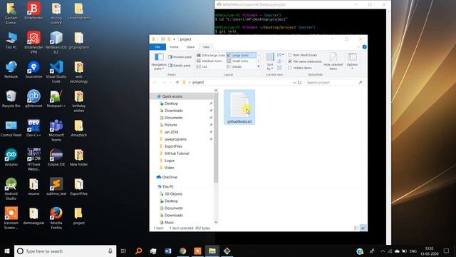 How to install Git in Windows | How to create a new repository in Github|How to push Files in Githu смотреть онлайн