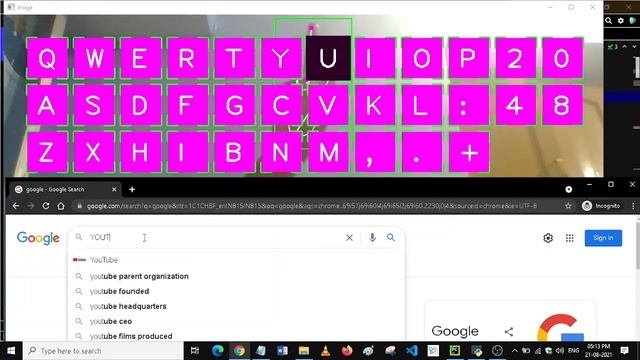 Virtual Keyboard - Computer Vision #artificialintelligence #pythonprogramming #CVZone смотреть онлайн